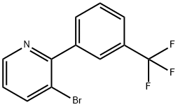 3-Bromo-2-(3-trifluoromethylphenyl)pyridine Struktur