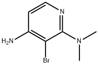 4-Amino-3-bromo-2-(dimethylamino)pyridine Struktur