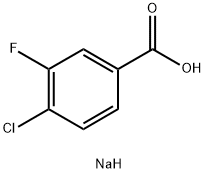 Sodium 4-chloro-3-fluorobenzoate Struktur