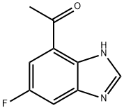 1-(6-fluoro-1H-benzo[d]imidazol-4-yl)ethanone Struktur