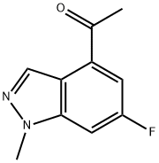 1-(6-fluoro-1-methyl-1H-indazol-4-yl)ethanone Struktur