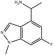 1-(6-fluoro-1-methyl-1H-indazol-4-yl)ethanamine Struktur