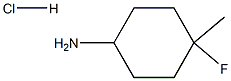 4-fluoro-4-methylcyclohexan-1-amine hydrochloride Struktur