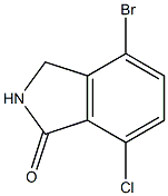 4-Bromo-7-chloroisoindolin-1-one Struktur