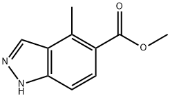 methyl 4-methyl-1H-indazole-5-carboxylate Struktur