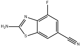 2-amino-4-fluorobenzo[D]thiazole-6-carbonitrile Struktur