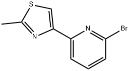 2-Bromo-6-(2-methylthiazol-4-yl)pyridine Struktur