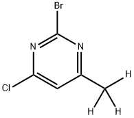 2-Bromo-4-chloro-6-(methyl-d3)pyrimidine Struktur