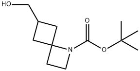 tert-butyl 6-(hydroxymethyl)-1-azaspiro[3.3]heptane-1-carboxylate Struktur