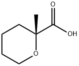 (R)-2-methyltetrahydro-2H-pyran-2-carboxylic acid Struktur