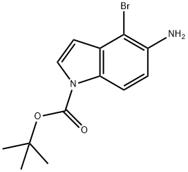 1-Boc-4-bromo-1H-indol-5-amine Struktur