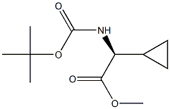 METHYL (2S)-2-{[(TERT-BUTOXY)CARBONYL]AMINO}-2-CYCLOPROPYLACETATE Struktur