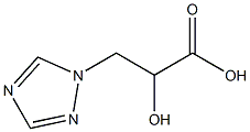 2-Hydroxy-3-(1H-1,2,4-triazol-1-yl)propanoic acid Struktur