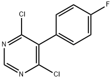 4,6-dichloro-5-(4-fluorophenyl)pyrimidine Struktur