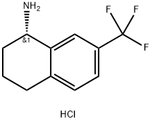 (1S)-7-(TRIFLUOROMETHYL)-1,2,3,4-TETRAHYDRONAPHTHYLAMINE HYDROCHLORIDE Struktur