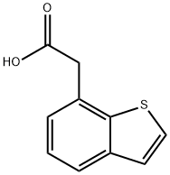 2-(benzo[b]thiophen-7-yl)acetic acid Struktur