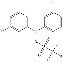 Bis(3-fluorophenyl)iodonium triflate Struktur