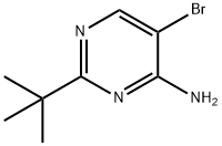 4-Amino-5-bromo-2-(tert-butyl)pyrimidine Struktur