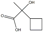 2-cyclobutyl-2-hydroxypropanoic acid Struktur