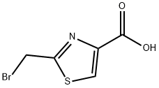 2-(bromomethyl)-1,3-thiazole-4-carboxylic acid Struktur