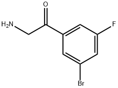 2-amino-1-(3-bromo-5-fluorophenyl)ethanone Struktur