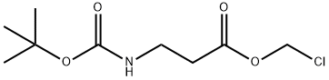 chloromethyl 3-((tert-butoxycarbonyl)amino)propanoate Struktur