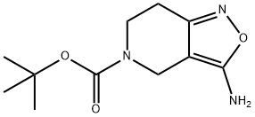 tert-butyl 3-amino-4H,5H,6H,7H-[1,2]oxazolo[4,3-c]pyridine-5-carboxylate Struktur