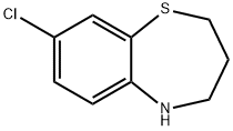 8-chloro-2,3,4,5-tetrahydro-1,5-benzothiazepine Struktur