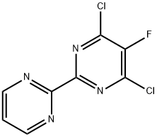 4,6-dichloro-5-fluoro-2-(pyrimidin-2-yl)pyrimidine Struktur