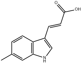 (E)-3-(6-methyl-1H-indol-3-yl)acrylic acid Struktur