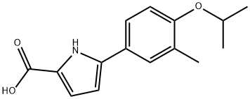 5-(4-Isopropoxy-3-methylphenyl)-1H-pyrrole-2-carboxylic acid Struktur