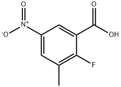 2-fluoro-3-methyl-5-nitrobenzoic acid Struktur