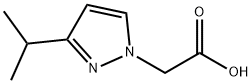 2-(3-ISOPROPYL-1H-PYRAZOL-1-YL)ACETIC ACID Struktur