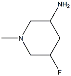 5-fluoro-1-methylpiperidin-3-amine Struktur