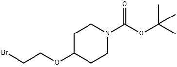 tert-butyl 4-(2-bromoethoxy)piperidine-1-carboxylate Struktur