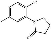 1-(2-bromo-5-methylphenyl)pyrrolidin-2-one Struktur