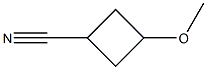 3-methoxycyclobutane-1-carbonitrile Struktur