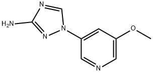 1-(5-methoxypyridin-3-yl)-1H-1,2,4-triazol-3-amine Struktur