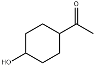 4-Hydroxy-1-acetyl-cyclohexan Struktur