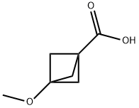 3-methoxybicyclo[1.1.1]pentane-1-carboxylic acid Struktur