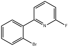 2-Fluoro-6-(2-bromophenyl)pyridine Struktur