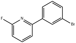 2-Fluoro-6-(3-bromophenyl)pyridine Struktur