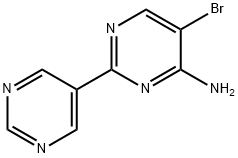 4-Amino-5-bromo-2-(pyrimidin-5-yl)pyrimidine Struktur