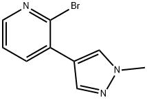 2-BROMO-3-(1-METHYL-1H-PYRAZOL-4-YL)PYRIDINE Struktur