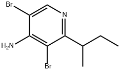 4-Amino-3,5-dibromo-2-(sec-butyl)pyridine Struktur