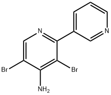 4-Amino-3,5-dibromo-2,3'-bipyridine Struktur