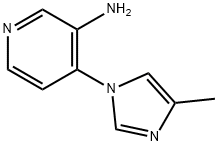 3-AMINO-4-(4-METHYLIMIDAZOL-1-YL)PYRIDINE Struktur