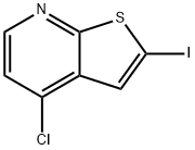 Thieno[2,3-b]pyridine, 4-chloro-2-iodo- Struktur