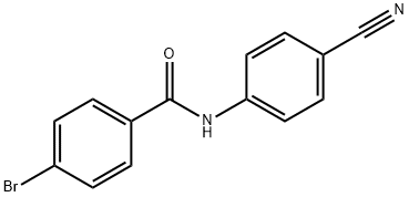 4-bromo-N-(4-cyanophenyl)benzamide Struktur