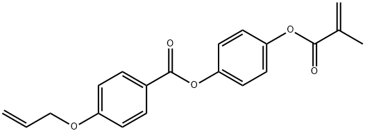 4-(2-methylacryloyloxy)phenyl 4-allyloxybenzoate Struktur